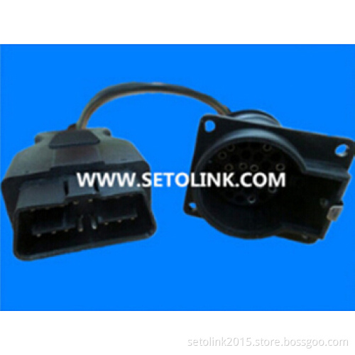 30 PIN IVECO OBD CONNECTOR TO 16 PIN AUTO DIAGNOSTIC CABLE